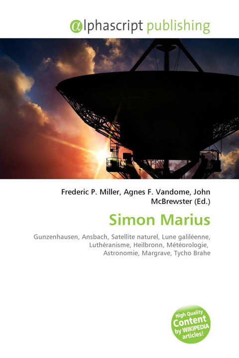 Kniha Simon Marius Agnes F. Vandome