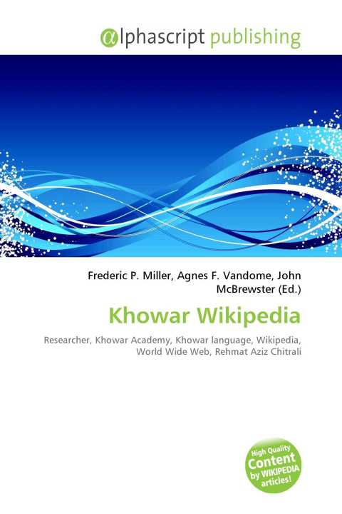 Kniha Khowar Wikipedia Agnes F. Vandome