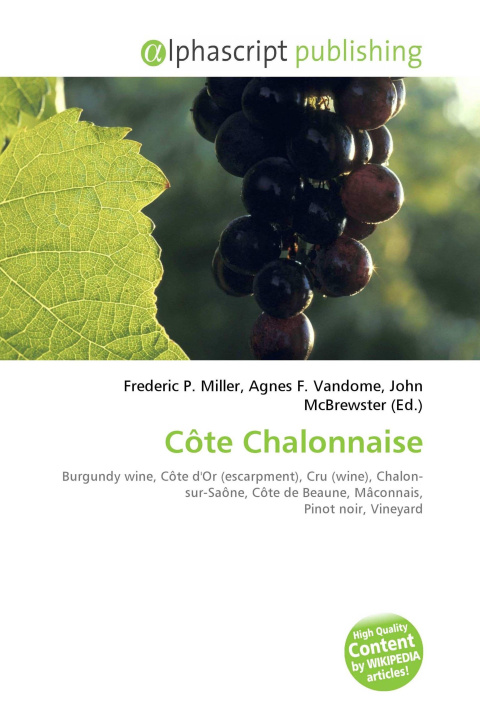 Kniha Côte Chalonnaise Agnes F. Vandome