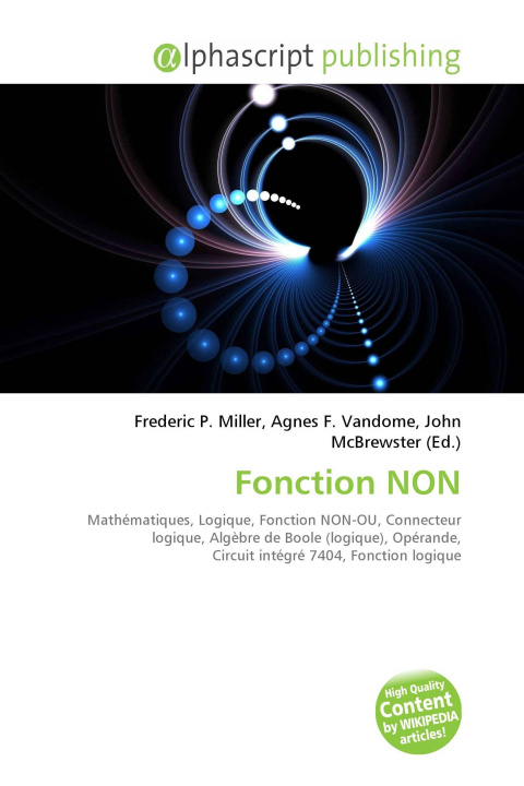 Kniha Fonction NON Agnes F. Vandome