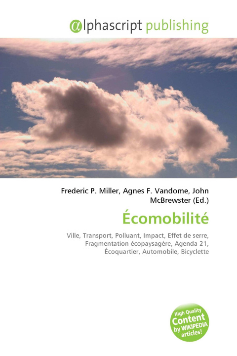 Kniha Écomobilité Agnes F. Vandome
