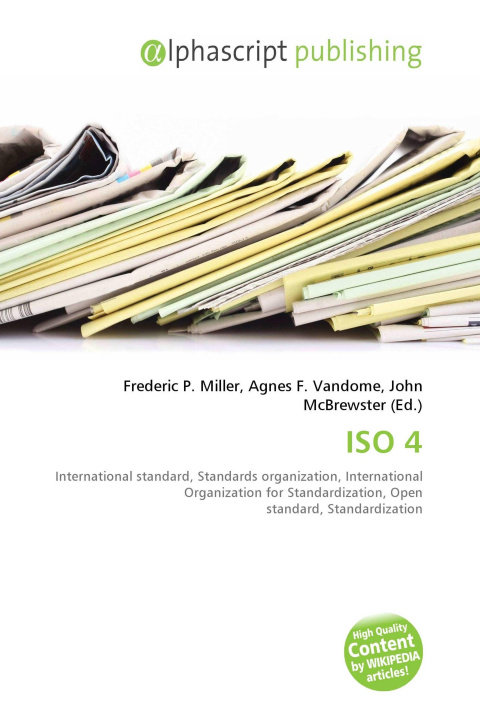 Kniha ISO 4 Agnes F. Vandome