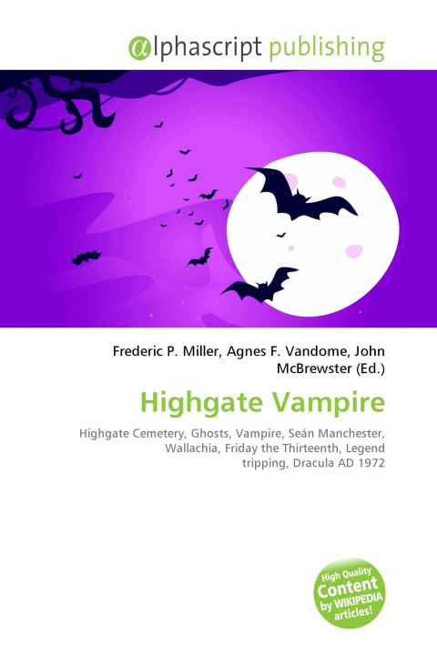 Kniha Highgate Vampire Agnes F. Vandome