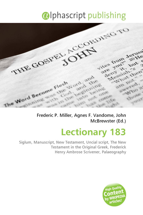 Book Lectionary 183 Agnes F. Vandome