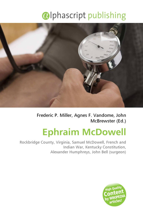 Kniha Ephraim McDowell Agnes F. Vandome
