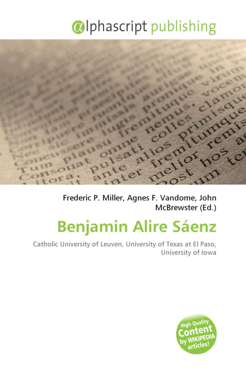 Knjiga Benjamin Alire Sáenz Agnes F. Vandome
