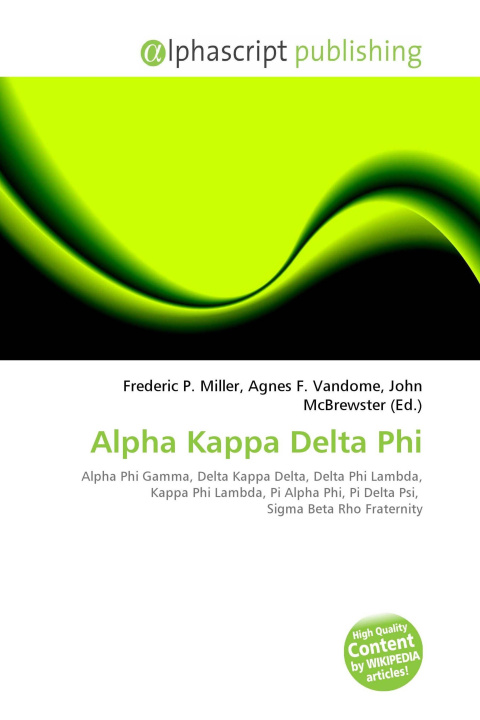 Kniha Alpha Kappa Delta Phi Agnes F. Vandome