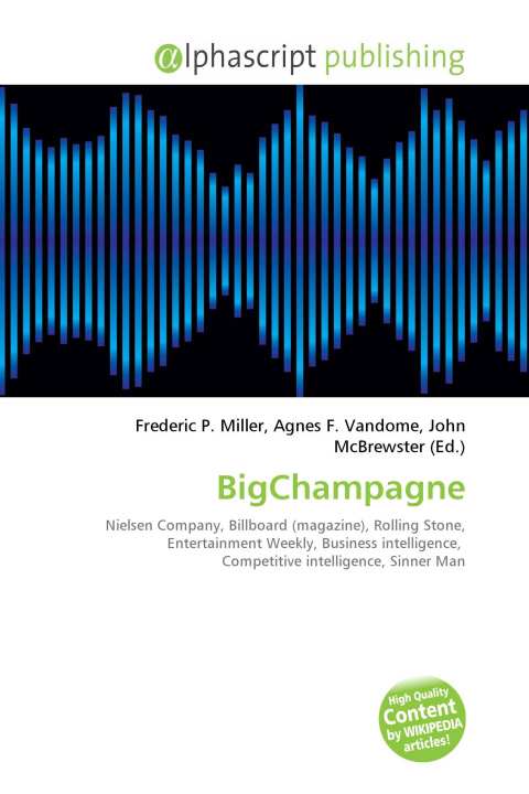Kniha BigChampagne Agnes F. Vandome