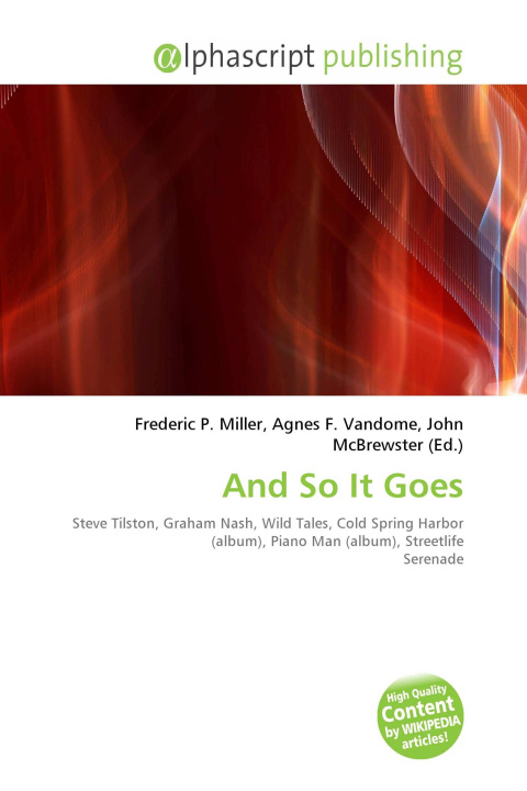 Book And So It Goes Agnes F. Vandome