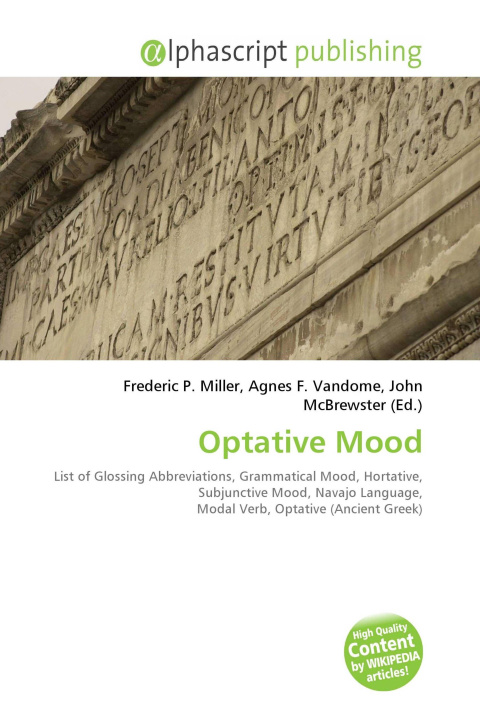 Kniha Optative Mood Agnes F. Vandome