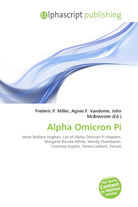 Kniha Alpha Omicron Pi Agnes F. Vandome