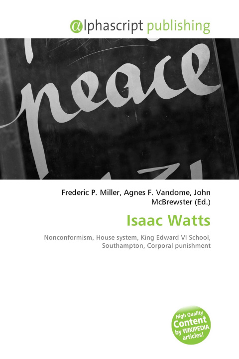 Kniha Isaac Watts Agnes F. Vandome
