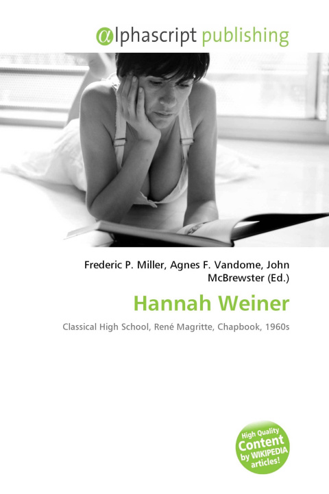 Knjiga Hannah Weiner Agnes F. Vandome