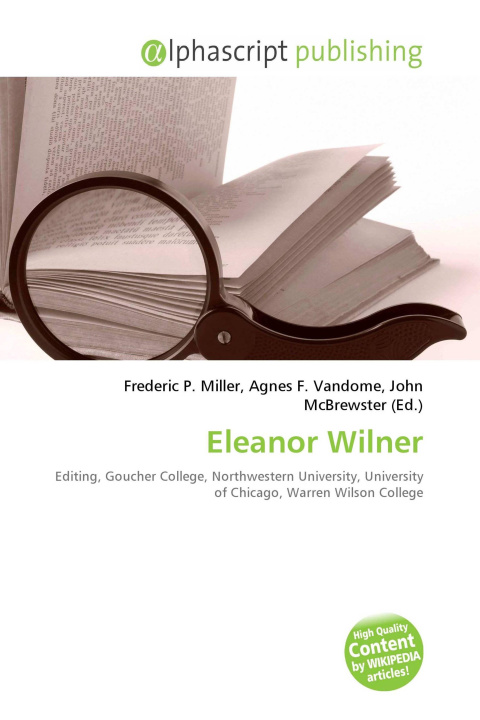 Kniha Eleanor Wilner Agnes F. Vandome
