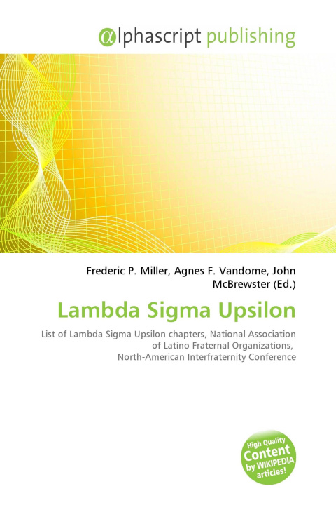 Knjiga Lambda Sigma Upsilon Agnes F. Vandome