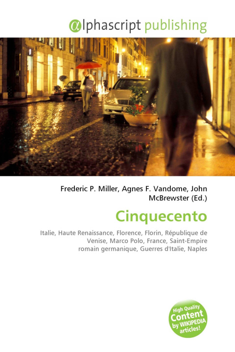 Kniha Cinquecento Agnes F. Vandome