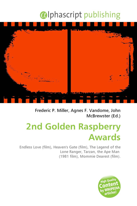 Book 2nd Golden Raspberry Awards Agnes F. Vandome