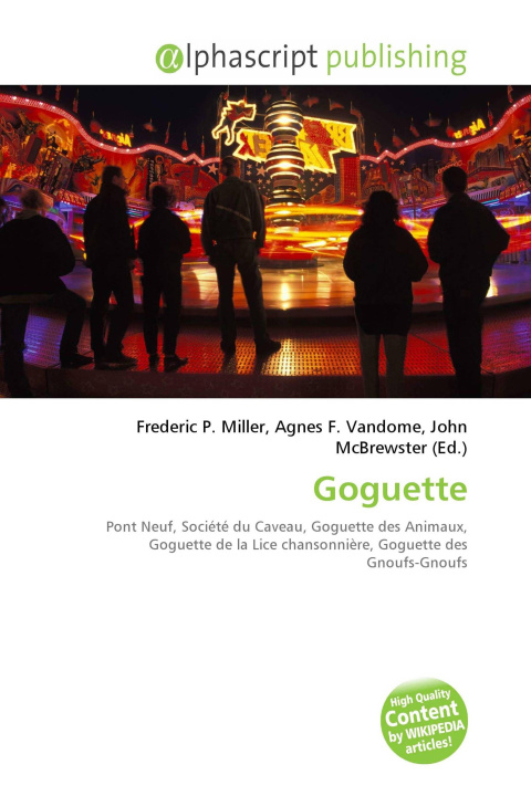 Kniha Goguette Agnes F. Vandome