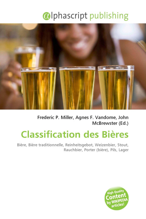 Kniha Classification des Bières Agnes F. Vandome