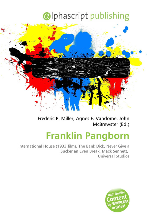 Knjiga Franklin Pangborn Agnes F. Vandome