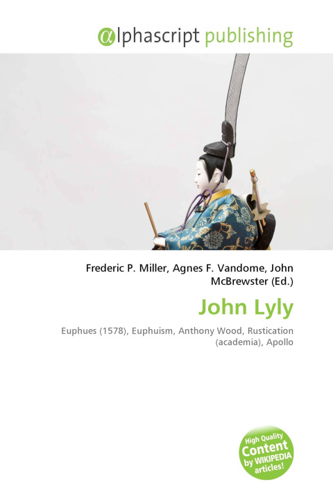 Book John Lyly Agnes F. Vandome