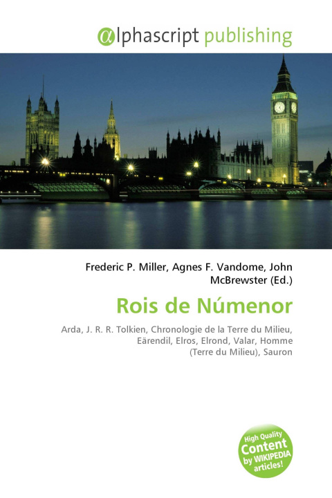 Knjiga Rois de Númenor Agnes F. Vandome