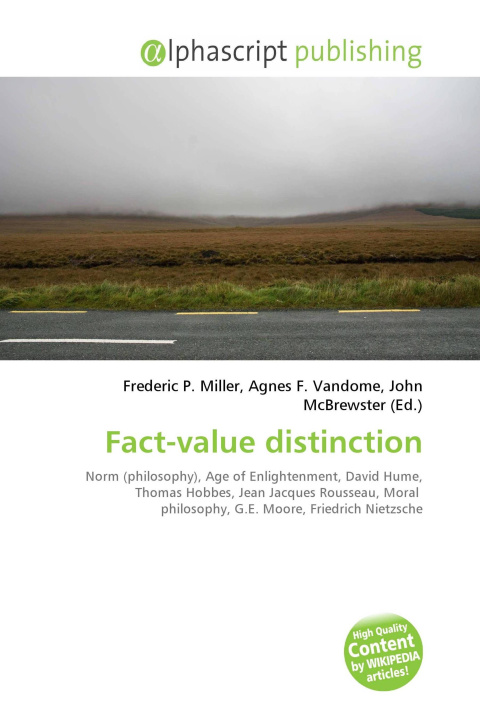 Knjiga Fact-value distinction Agnes F. Vandome