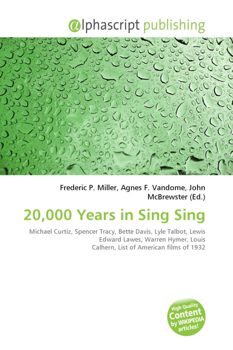 Kniha 20,000 Years in Sing Sing Agnes F. Vandome