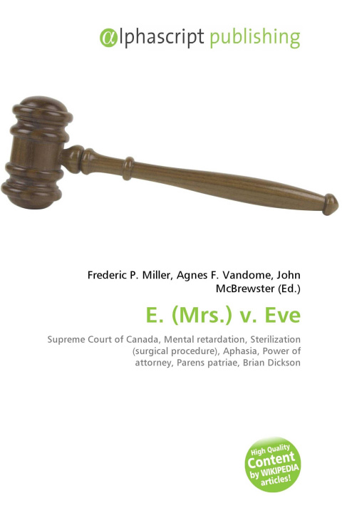 Knjiga E. (Mrs.) v. Eve Agnes F. Vandome