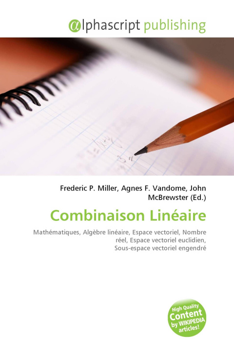 Книга Combinaison Linéaire Agnes F. Vandome