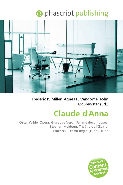 Kniha Claude d'Anna Agnes F. Vandome