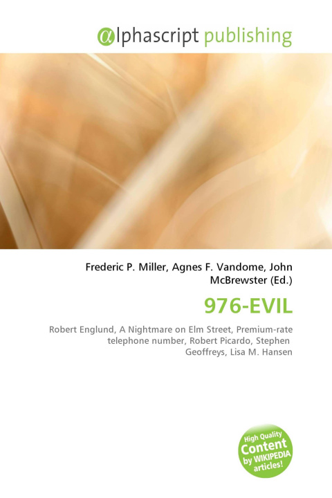 Kniha 976-EVIL Agnes F. Vandome
