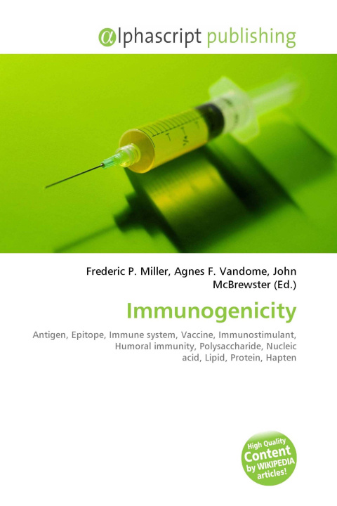 Kniha Immunogenicity Agnes F. Vandome
