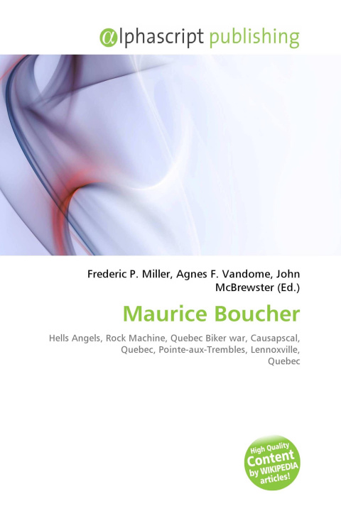 Book Maurice Boucher Agnes F. Vandome