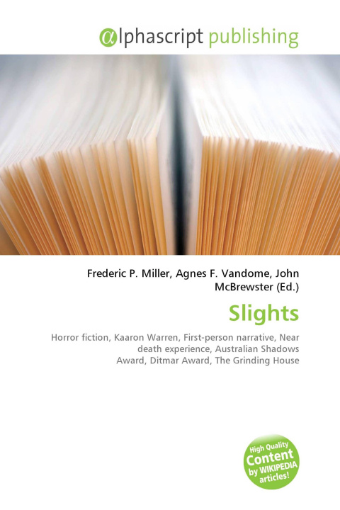 Knjiga Slights Agnes F. Vandome