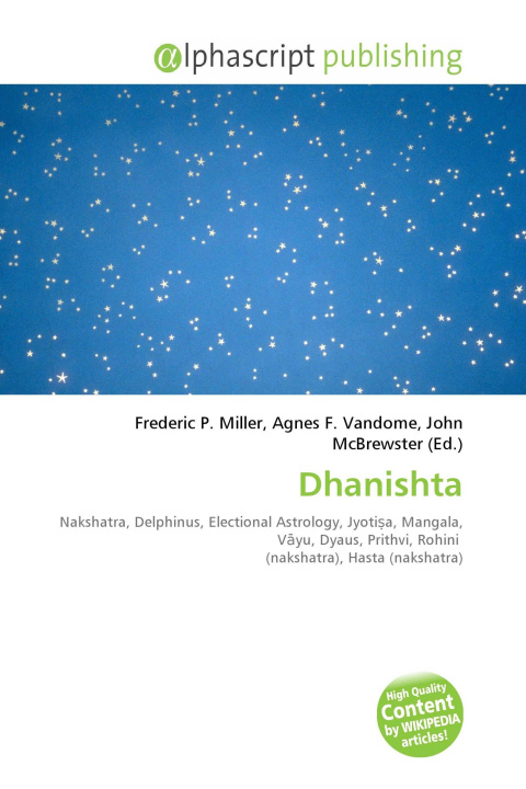 Kniha Dhanishta Agnes F. Vandome