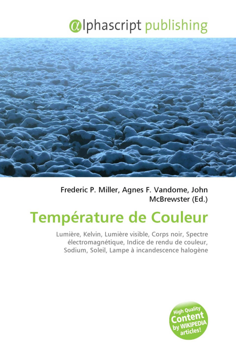 Book Température de Couleur Agnes F. Vandome