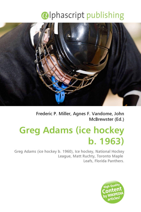 Knjiga Greg Adams (ice hockey b. 1963) Agnes F. Vandome