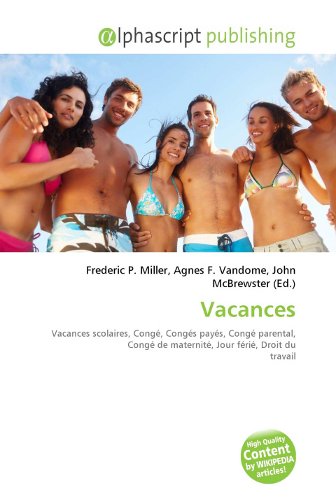 Kniha Vacances Agnes F. Vandome