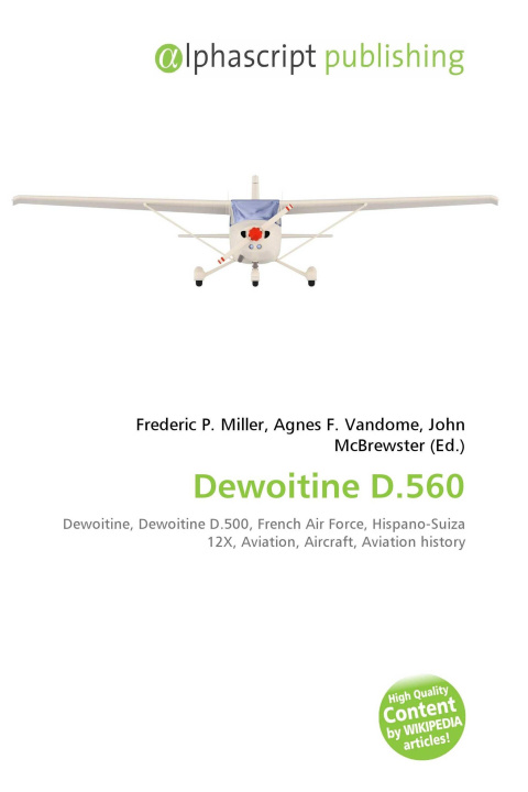 Kniha Dewoitine D.560 Agnes F. Vandome