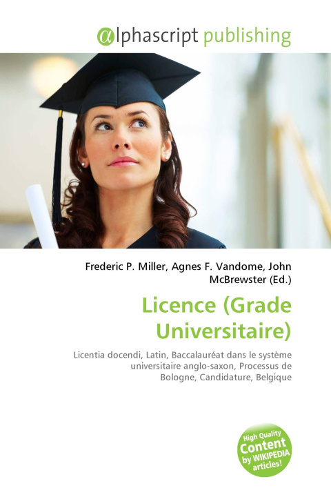 Kniha Licence (Grade Universitaire) Agnes F. Vandome