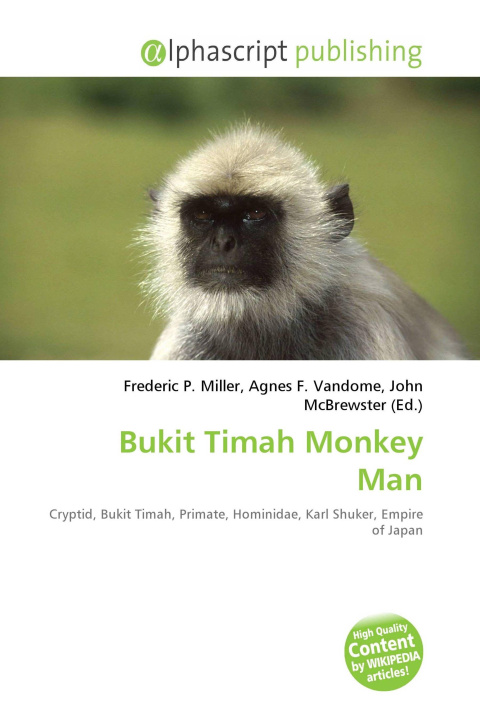 Kniha Bukit Timah Monkey Man Agnes F. Vandome