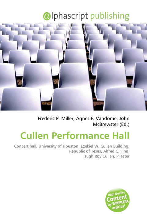 Book Cullen Performance Hall Agnes F. Vandome