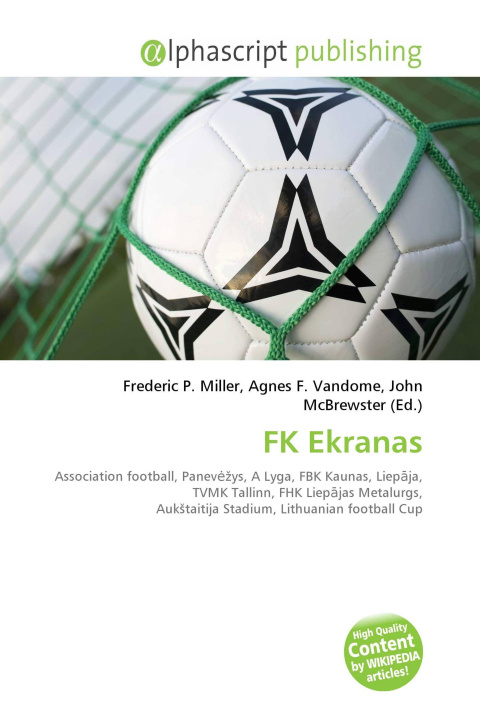 Kniha FK Ekranas Agnes F. Vandome