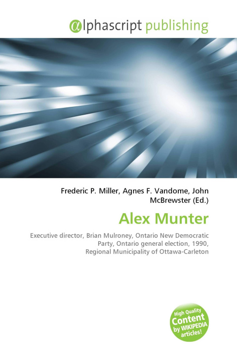 Knjiga Alex Munter Agnes F. Vandome