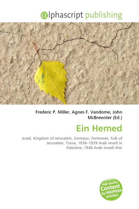 Knjiga Ein Hemed Agnes F. Vandome