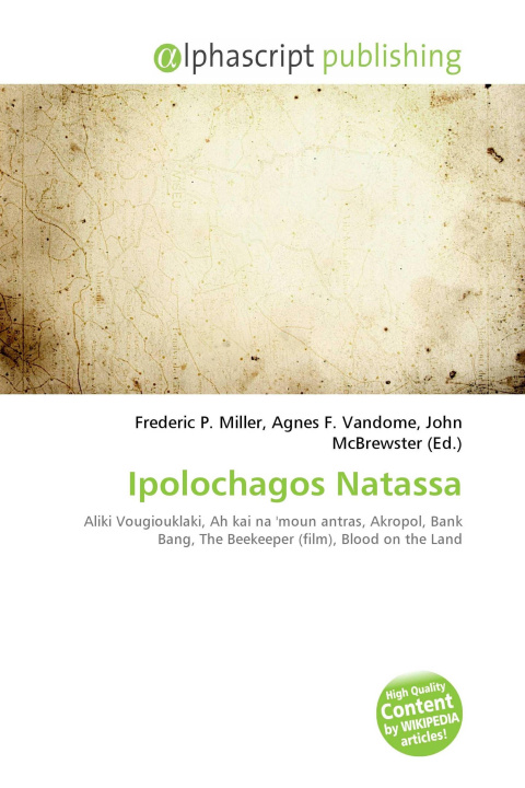 Kniha Ipolochagos Natassa Agnes F. Vandome