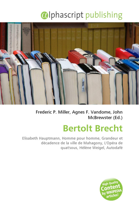 Kniha Bertolt Brecht Agnes F. Vandome