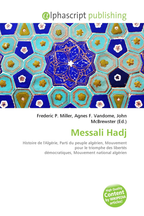 Kniha Messali Hadj Agnes F. Vandome