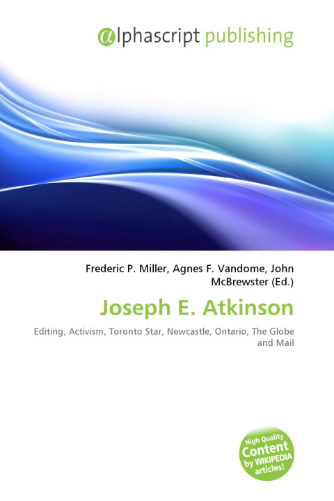 Kniha Joseph E. Atkinson Agnes F. Vandome